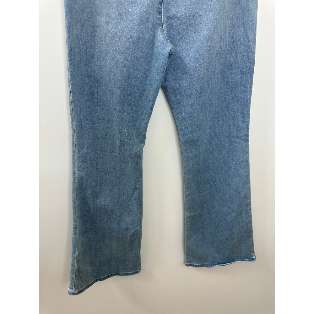 NWT GAP Kids High Rise Flare Jeggings Blue Denim Jean 14 Plus Light Wash Stretch - Picture 10 of 11